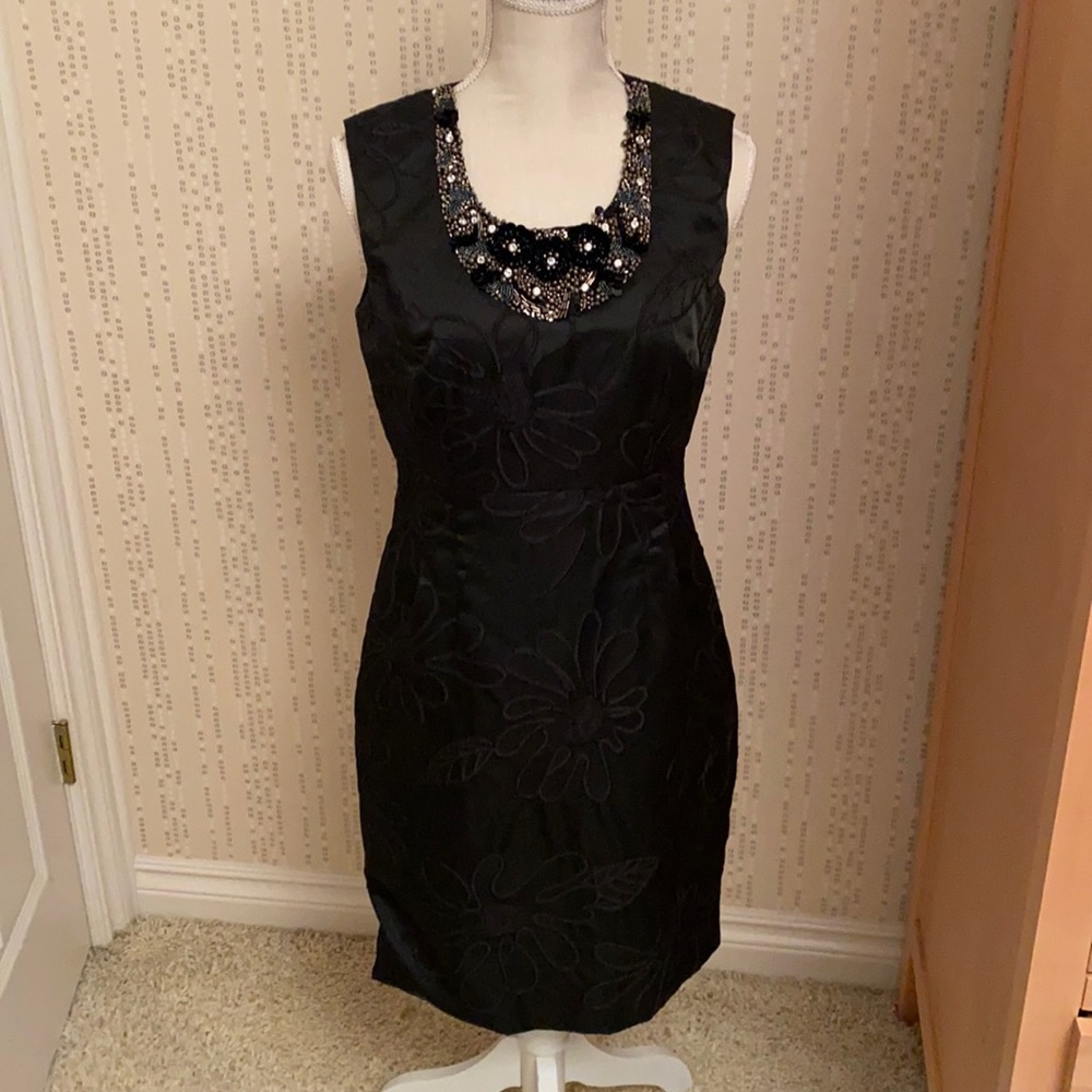 Black midi holiday dress